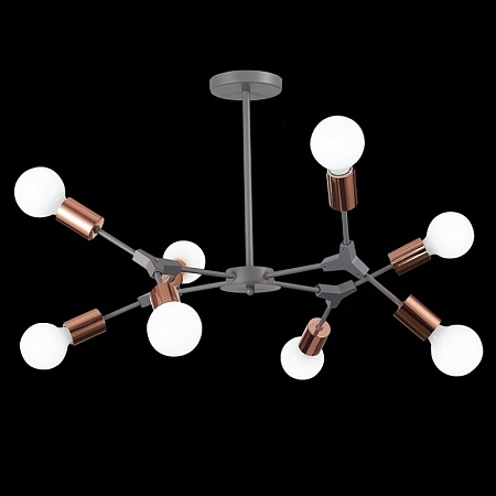Светильник потолочный Серый, Розовое золото E27 8*60W SLE106403-08 - фото