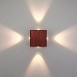 Пылевлагозащищенный светодиодный светильник Kvatra красно-черный IP44 1601 Techno LED красно-черный - фото