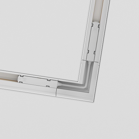 Коннектор угловой Gravity встраиваемый белый - фото