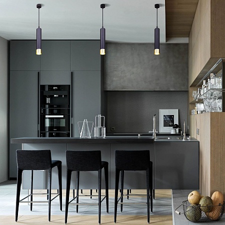 Подвесной светильник Eurosvet DLN107 GU10 черный/золото - фото