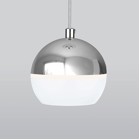 Подвесной светодиодный светильник DLS023 9W 4200K белый/хром Elektrostandard - фото