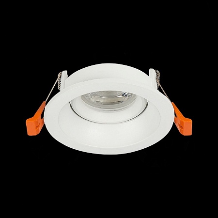 Св-к встр. Белый GU10 1*50W D94xH40 220V Без ламп ST208.508.01 - фото