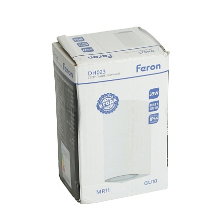 Светильник садово-парковый Feron DH023,на стену, GU10 MR11 230V, серый - фото