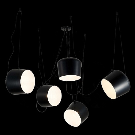 Светильник подвесной Черный/Черный E27 5*40W SLE120643-05 - фото