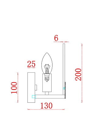 Настенный светильник (бра) Freya FR5237WL-01BS - фото