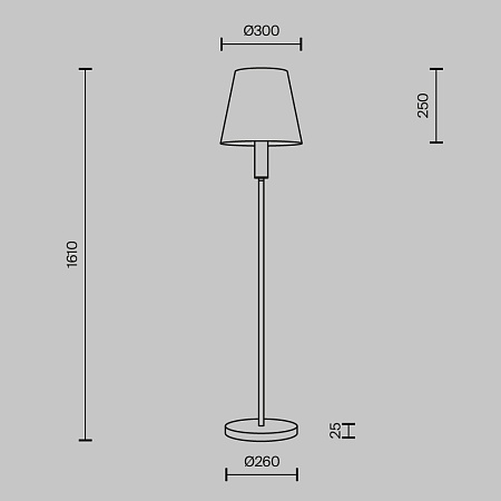 Напольный светильник (торшер) Maytoni MOD483FL-01BS - фото