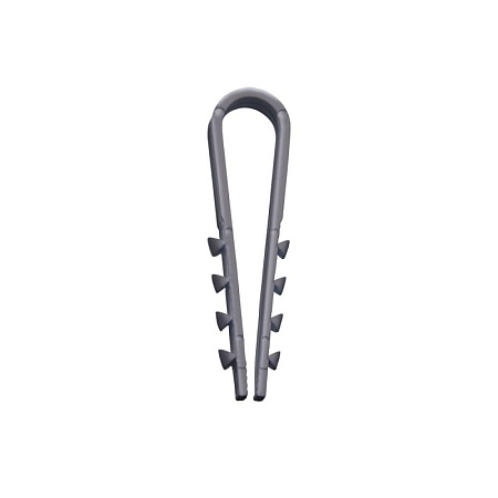 Дюбель-хомут для круглого кабеля (5-10мм), STEKKER DCL00-05-10, полипропилен, черный (100шт.) - фото