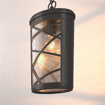 Уличный подвесной светильник Premier H черный IP44 GL 1017H черный Elektrostandard - фото