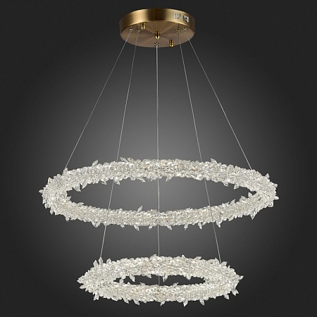 Люстра подвесная ST-Luce Золотистый/Прозрачный LED 1*80W 3000 - 6500K SL6105.203.02 - фото