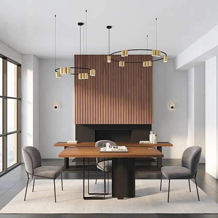 Бра Denkirs Orbit DK5060-BK+SG - фото