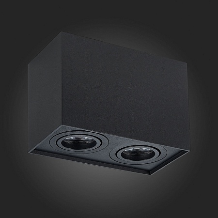 Светильник потолочный Черный GU10 2*50W L181xW100xH123 220V Без ламп ST109.407.02 - фото