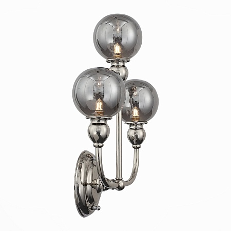 Бра ST-Luce Никель/Дымчатый G9 3*5W SL552.101.03 - фото