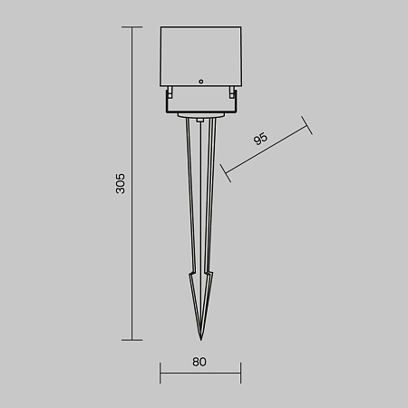 Ландшафтный светильник Outdoor Ares O309FL-L8B3K - фото