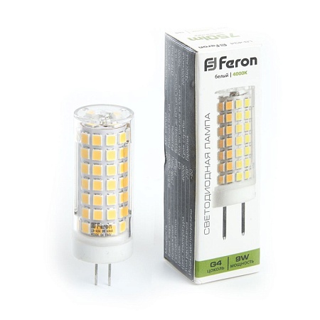 Лампа светодиодная Feron LB-434 G4 9W 175-265V 4000K - фото