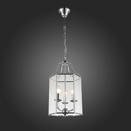 Люстра подвесная ST-Luce Хром/Прозрачный E14 3*40W SL228.103.03 - фото