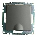 Розетка 1-местная с/з с крышкой (механизм), STEKKER GLS16-7112-04, 250В, 16А с защитной шторкой, серия Катрин, графит - фото