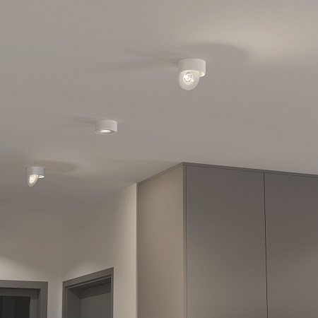 Накладной светодиодный светильник Glide белый 25100/LED Elektrostandard - фото