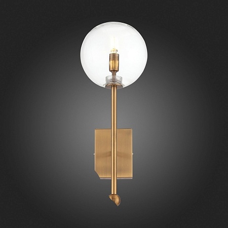 Светильник настенный ST-Luce Латунь/Прозрачный G9 1*5W SL1205.301.01 - фото