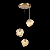 Светильник подвесной ST-Luce Латунь/Янтарный E14 3*40W SL1175.303.03
