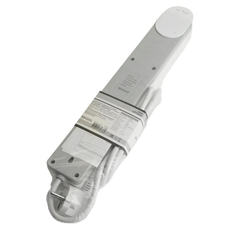 Сетевой фильтр 6-местный с/з STEKKER HM20-61-03 3x1мм2, 3 м, серия Optima, белый - фото