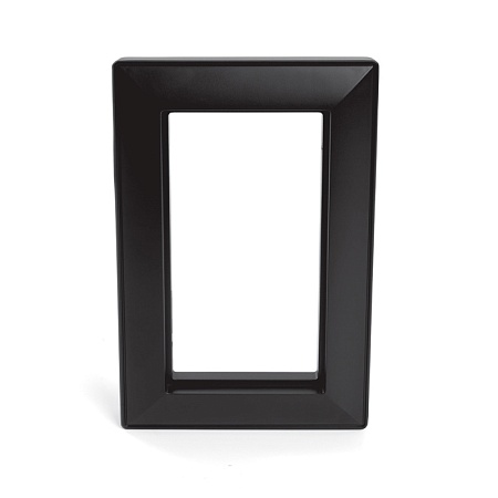 Рамка  2-местная (без перемычки),  пластик, STEKKER, PFR00-7012-05 , серия Катрин, черный - фото