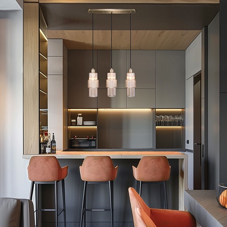 Подвесной акцентный светильник Eurosvet 50209/3 бронза - фото