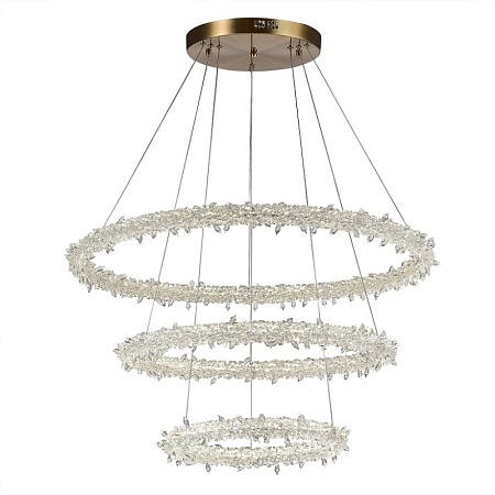 Люстра подвесная ST-Luce Золотистый/Прозрачный LED 1*160W 3000 - 6500K SL6105.203.03 - фото