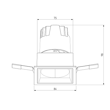 Точечный светодиодный светильник 10W 3000K белый/хром 25091/LED Elektrostandard - фото
