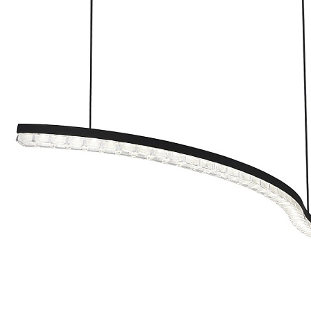 Светильник подвесной ST-Luce черный/прозрачный LED 1*65W 4000K SL1018.403.01 - фото
