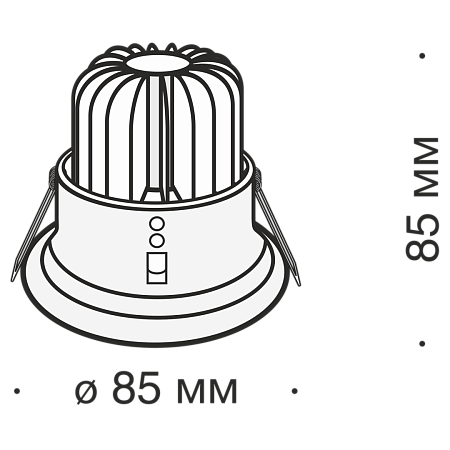 Встраиваемый светильник Technical Zoom DL034-2-L8W - фото