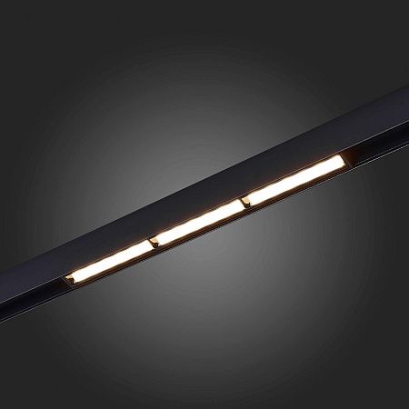 Магнитный трековый светильник Черный LED 1*18W 3000K 1 000Lm Ra>90 120° IP20 L330xW22xH ST804.436.18 - фото