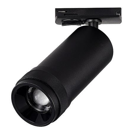 Св-к трек. Zoom Черный LED 1*10W 4000K 900Lm Ra 10-55° IP20 D55xH125 220V ST385.446.10 - фото