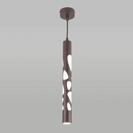Подвесной светодиодный светильник DLR037 12W 4200K кофейный Elektrostandard - фото