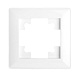 Рамка STEKKER, PFR00-7001-01 1-местная, пластик, серия Катрин, белый - фото