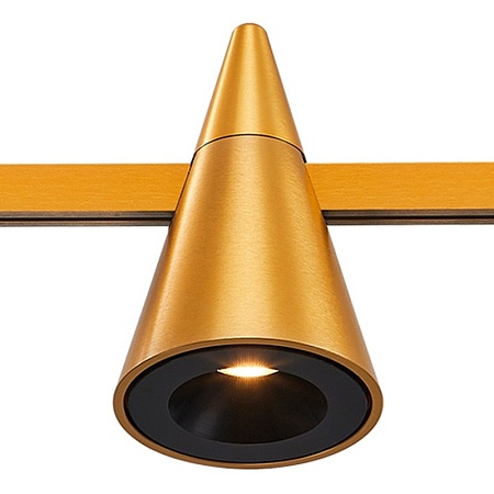 Магнитный трековый светильник FARM Золотистый LED 1*5W 3000K 272Lm Ra90 60 IP20 D70xH11 ST813.206.05 - фото