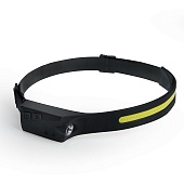 Фонарь налобный FERON TH2310 c аккумулятором 5W, 1500mAh IP44, USB type-C, ABS пластик, резина