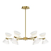 Светильник подвесной ST-Luce латунь/прозрачный, белый, латунь G9 LED 12*5W SL2004.303.12