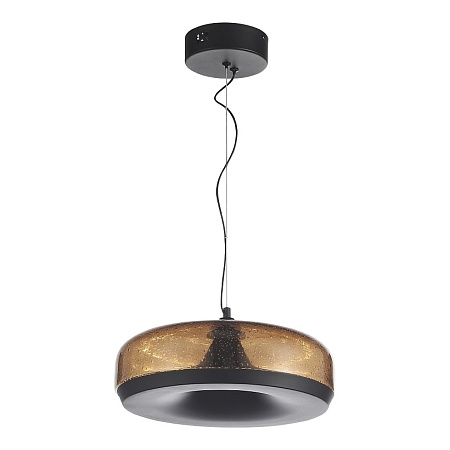 Светильник подвесной ST-Luce Черный/Коричневый, с пузырьками LED 1*42W 3000K SL6014.603.01 - фото