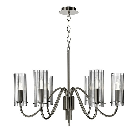 Светильник подвесной ST-Luce никиль/прозрачный E14 6*40W SL2005.103.06 - фото