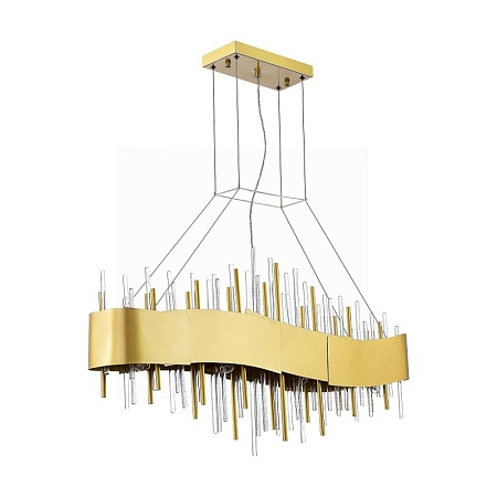 Люстра подвесная ST-Luce Матовое золото/Матовое золото,Прозрачный E14 8*40W SL1633.213.08 - фото