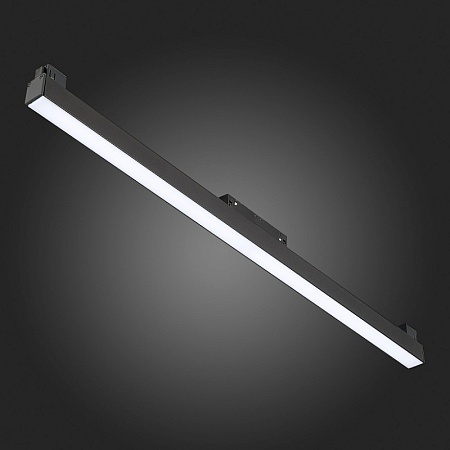 Магнитный трековый светильник Черный LED 1*20W 3000K 1 300Lm Ra>90 120 IP20 L606xW22xH4 ST360.436.20 - фото
