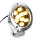 Светодиодный прожектор подводный Feron LL-824, 9W, AC/DC24V, низковольтный, 2700K, металлик, 140*80*160mm, IP68 - фото