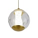 SL6520.303.01 Светильник подвесной ST-Luce латунь/прозрачный с пузырьками воздуха LED 1*5W 4000K HELMI - фото