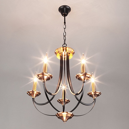 Подвесной светильник Eurosvet 60098/5 черный - фото