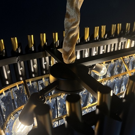 Большая Многоярусная Люстра Odeon Smok Glass 7-Tier Стекло Смок Диаметр 118 См Imperiumloft 156504-22 - фото