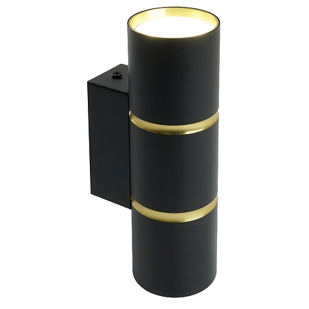 Светильник  настенный Feron ML1860 ZEN MR16 35W, 230V, 2*GU10, черный, золото IP20 - фото