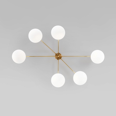 Потолочный светильник Eurosvet 70220/6 латунь Smart - фото