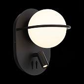 Бра ST-Luce Черный/Белый LED 1+1*8+3W 4000K SL395.411.02