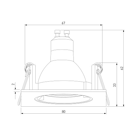 Светильник встраиваемый Minnie GU10 черный 25057/01 Elektrostandard - фото