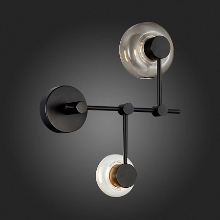 Светильник настенный ST-Luce Черный/Дымчатый, Прозрачный LED 2*3W 3000K SL6005.401.02 - фото